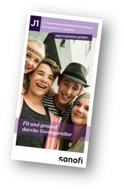 Cover Sanofi-Broschüre, Jugend-Untersuchungen